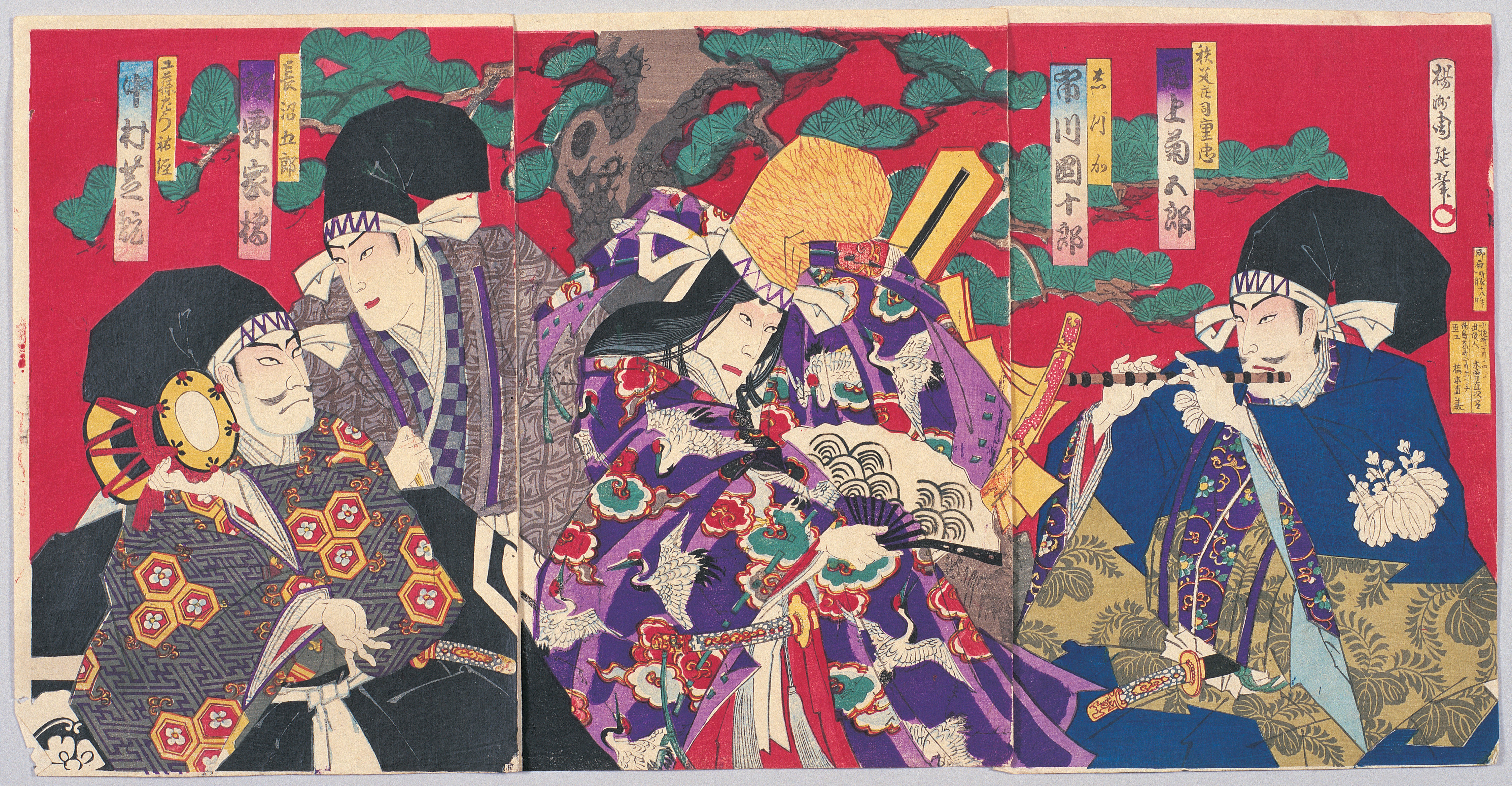 画像：芝居絵 市川団十郎他